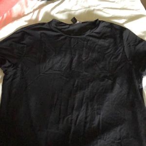 Black mesh top
